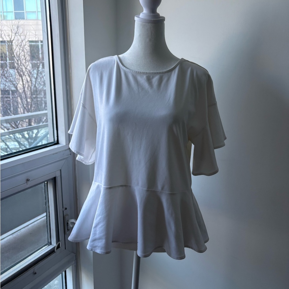 Banana Republic White Peplum Blouse - Picture 5 of 5